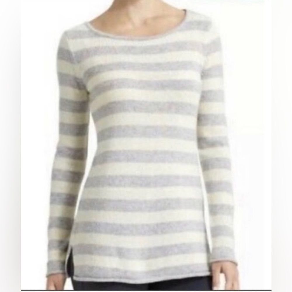 Athleta Backcountry Striped Cashmere Sweater size small.
